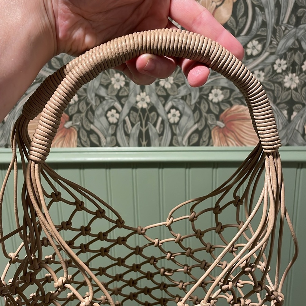 J. Crew Sedona Leather Basket Bag in Beige - Picture 4 of 10
